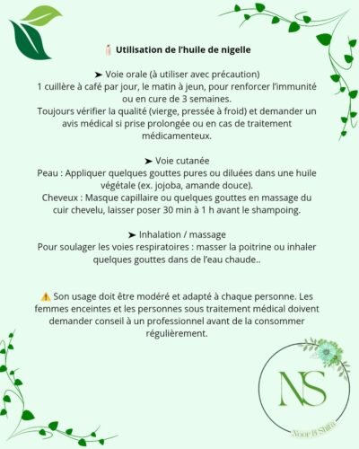 Huile de nigelle du Maroc – Image 2